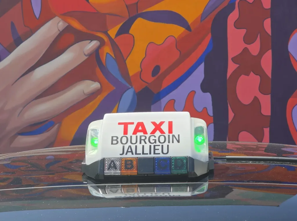 Lumineux taxi Bourgoin-Jallieu